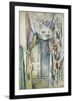 Les rideaux-Paul Cézanne-Framed Giclee Print