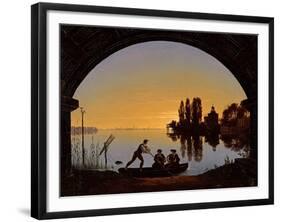 Les Rivages De La Spree Pres De Stralau the Banks of the Spree near Stralau - Karl Friedrich Schink-Karl Friedrich Schinkel-Framed Giclee Print