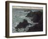 Les rochers de Belle-île, la Côte sauvage-Claude Monet-Framed Giclee Print