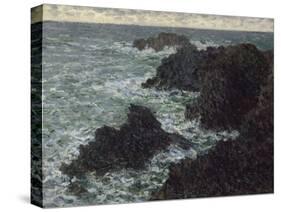 Les rochers de Belle-île, la Côte sauvage-Claude Monet-Stretched Canvas