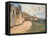 Les Roches at Falaise Near Giverny, 1885-Claude Monet-Framed Stretched Canvas