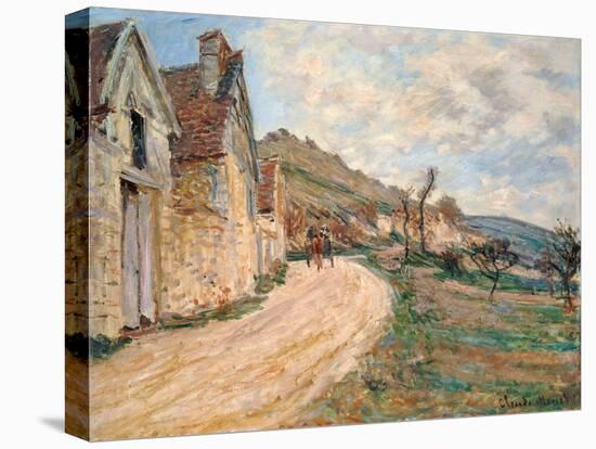 Les Roches at Falaise Near Giverny, 1885-Claude Monet-Stretched Canvas