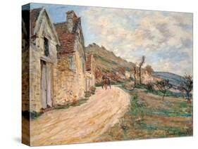 Les Roches at Falaise Near Giverny, 1885-Claude Monet-Stretched Canvas
