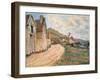 Les Roches at Falaise Near Giverny, 1885-Claude Monet-Framed Giclee Print