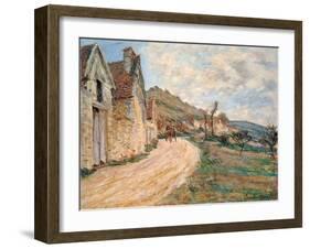 Les Roches at Falaise Near Giverny, 1885-Claude Monet-Framed Giclee Print