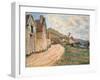 Les Roches at Falaise Near Giverny, 1885-Claude Monet-Framed Giclee Print