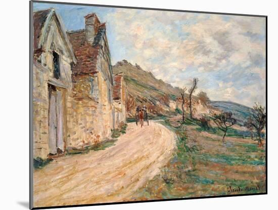 Les Roches at Falaise Near Giverny, 1885-Claude Monet-Mounted Giclee Print