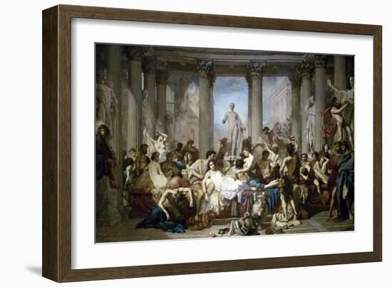 Les Romains de la Decadence-Thomas Couture-Framed Giclee Print