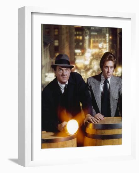 Les Rues by San Francisco THE STREETS OF SAN FRANCISCO with Karl Malden and Michael Douglas, 1972-7-null-Framed Photo