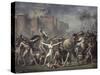 Les Sabines Arretant Le Combat-Jacques-Louis David-Stretched Canvas