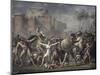 Les Sabines Arretant Le Combat-Jacques-Louis David-Mounted Giclee Print