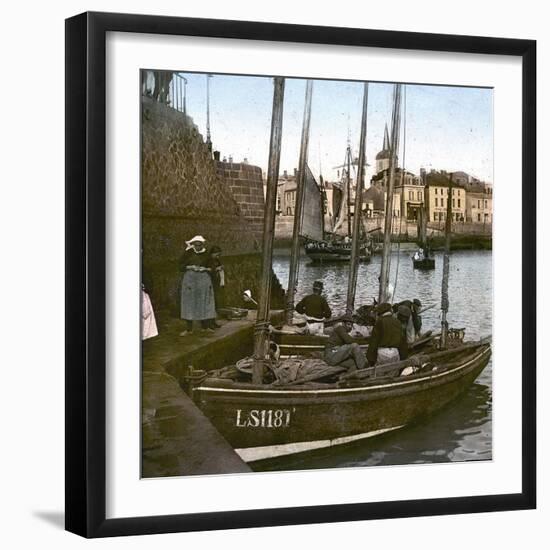 Les Sables-D'Olonne (Vendee, France), Sardine Fishermen-Leon, Levy et Fils-Framed Photographic Print