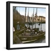 Les Sables-D'Olonne (Vendee, France), Sardine Fishermen-Leon, Levy et Fils-Framed Premium Photographic Print