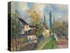 Les Sablons, 1883-Alfred Sisley-Stretched Canvas