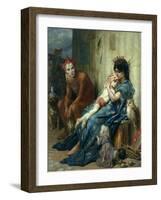 Les Saltimbanques, 1874-Gustave Dor?-Framed Giclee Print