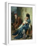 Les Saltimbanques, 1874-Gustave Dor?-Framed Giclee Print