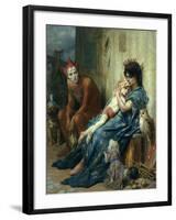 Les Saltimbanques, 1874-Gustave Dor?-Framed Giclee Print