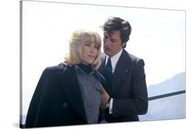 Les seins by glace Icy Breasts by Georges Lautner with Mireille Darc and Alain Delon, 1974 (photo)-null-Stretched Canvas