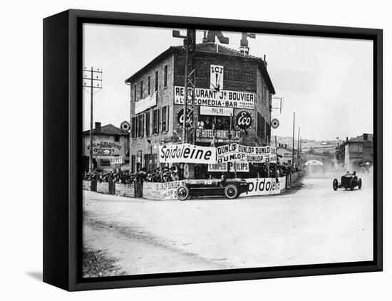 Les Sept Chemins Hairpin at the French Grand Prix, Lyons, 1924-null-Framed Stretched Canvas