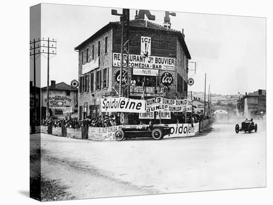 Les Sept Chemins Hairpin at the French Grand Prix, Lyons, 1924-null-Stretched Canvas