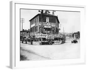 Les Sept Chemins Hairpin at the French Grand Prix, Lyons, 1924-null-Framed Photographic Print