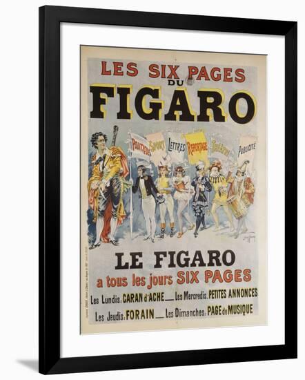 Les six pages du Figaro-Harry Finney-Framed Giclee Print