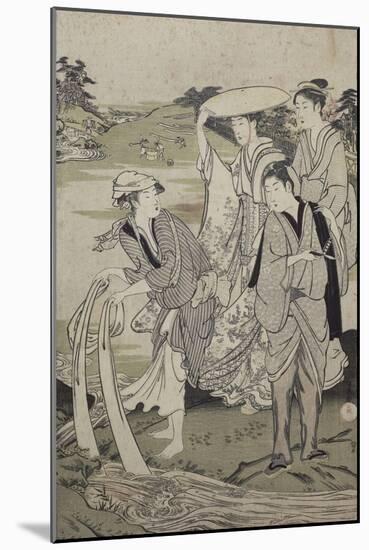 Les six rivières de Cristal-Kubo Shunman-Mounted Giclee Print