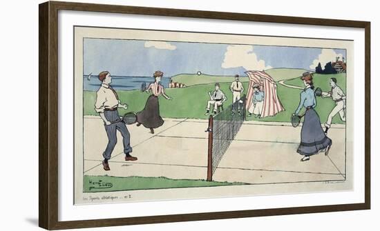 Les Sports Athletiques, Tennis-Harry Eliott-Framed Art Print