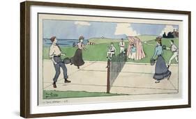 Les Sports Athletiques, Tennis-Harry Eliott-Framed Art Print