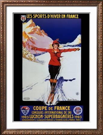 Les Sports d'Hiver en France' Posters - Roger Soubie | AllPosters.com