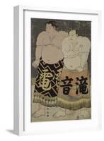 Les Sumô Takinoto Sogoro et Raiden Tame-emon-Katsukawa Shunei-Framed Giclee Print