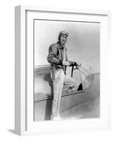 Les tigres volants FLYING TIGERS by DavidMiller with John Wayne, 1942 (b/w photo)-null-Framed Photo