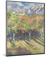 Les Tilleuls a? Poissy, 1882-Claude Monet-Mounted Art Print