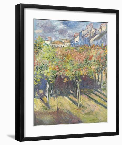 Les Tilleuls a? Poissy, 1882-Claude Monet-Framed Art Print