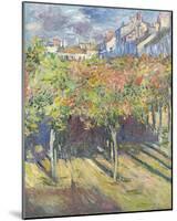 Les Tilleuls a? Poissy, 1882-Claude Monet-Mounted Art Print