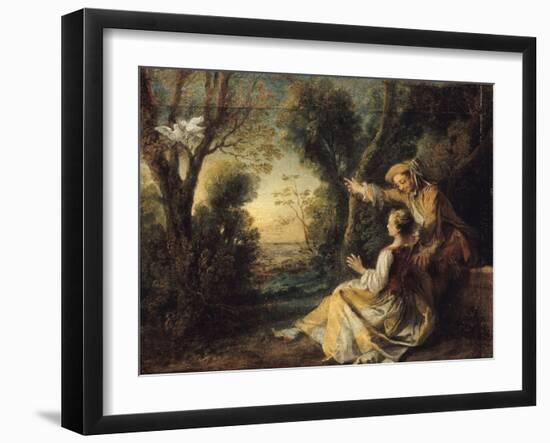 Les Tourterelles-Nicolas Lancret-Framed Giclee Print