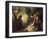 Les Tourterelles-Nicolas Lancret-Framed Giclee Print