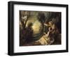 Les Tourterelles-Nicolas Lancret-Framed Giclee Print