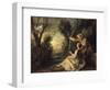 Les Tourterelles-Nicolas Lancret-Framed Giclee Print