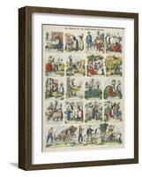 Les travaux et les habitants du village-null-Framed Giclee Print