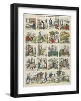 Les travaux et les habitants du village-null-Framed Giclee Print