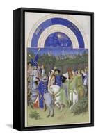 Les Très Riches Heures du duc de Berry-null-Framed Stretched Canvas