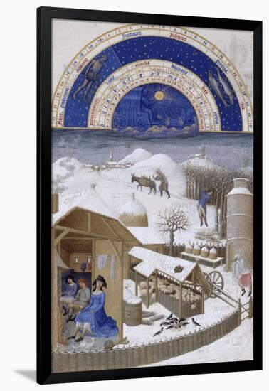 Les Très Riches Heures du duc de Berry-null-Framed Giclee Print