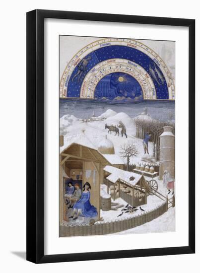 Les Très Riches Heures du duc de Berry-null-Framed Giclee Print