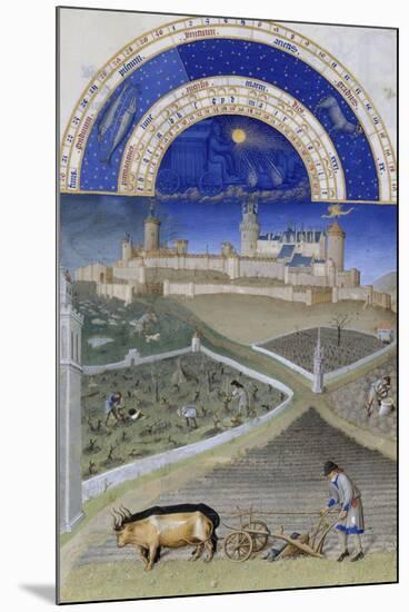 Les Très Riches Heures du duc de Berry-null-Mounted Giclee Print