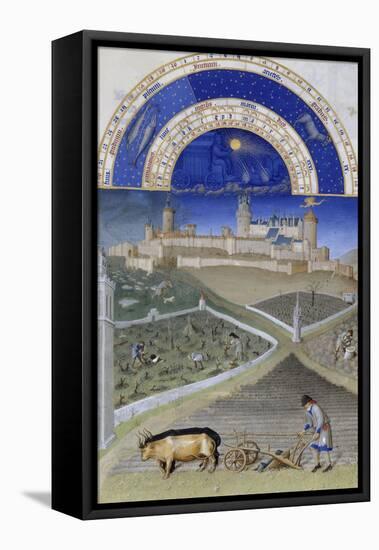 Les Très Riches Heures du duc de Berry-null-Framed Stretched Canvas