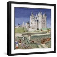 Les Très Riches Heures du duc de Berry-null-Framed Premium Giclee Print