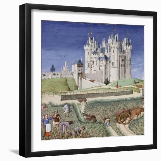 Les Très Riches Heures du duc de Berry-null-Framed Premium Giclee Print