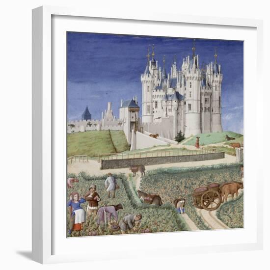 Les Très Riches Heures du duc de Berry-null-Framed Giclee Print