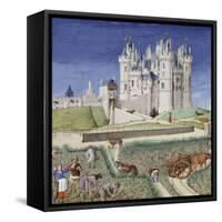 Les Très Riches Heures du duc de Berry-null-Framed Stretched Canvas